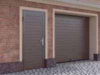 Гаражная дверь Doorhan 980*2050 RAL8017 коричневый